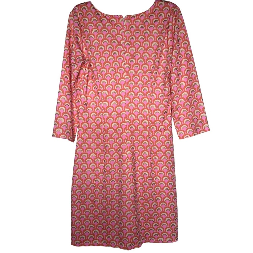 Julie Brown Hippie Rainbow Pink Gold Print Sprinkle Stretchy Mini Dress Sz S‎